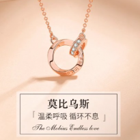 莫比乌斯项链女夏轻奢小众精致2026新款爆款送女友妈妈母亲节礼物