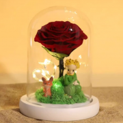 永生花小王子的玫瑰花真花送女男朋友礼品盒生日520礼物摆件礼盒