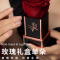 永生花仿真花玫瑰花抱抱桶方盒绢花鲜花感礼品情人节生日礼物单朵